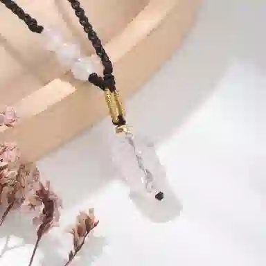 老凤祥 招财貔貅 新中式竖版貔貅 简约百搭显白高级 吉祥如意财源滚滚小众转运珠#好运 黑曜石 玉石项链 男女同款情侣款