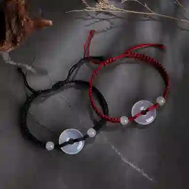 【福运双至】 老凤祥 平安扣转运珠 缠丝纹转运珠 新中式极细编织 简约高级感 吉祥轻奢小众 #好运 玉髓 手绳 男女同款情侣款