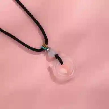 老凤祥 可爱猫咪 新中式国风显白 浪漫甜蜜风 轻奢小众精致百搭时尚设计玉坠#好运 玉髓 项链 男女同款情侣款