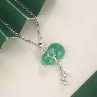 老凤祥 福禄流苏 新中式国潮轻奢大气 福禄招财进宝 小众简约高级感好运 玉髓 项链 女款