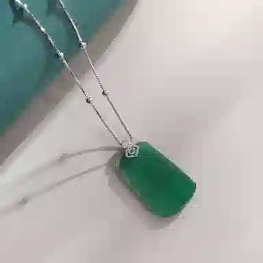 老凤祥 新中式国潮轻奢简约时尚设计 无事烦忧祥云 平安顺遂 小众高级感#好运 玉髓 项链 女款