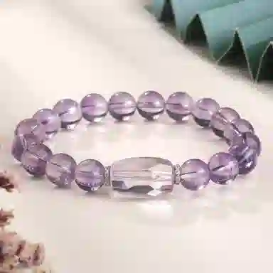 老凤祥 新中式国潮 时来运转 紫气东来转运小众设计纳福暴富上岸手饰 轻奢气质百搭#好运天然 紫水晶 手串 女款