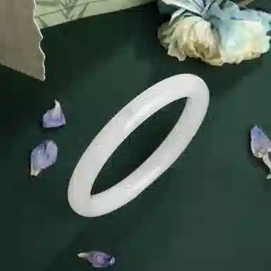 【甄选特级】 老凤祥 青山黛美人贵妃镯 宫廷风古典优雅 温润柔和 雅韵吉祥如意平安顺遂通勤百搭轻奢质感#好运 天山翠 手镯 女款