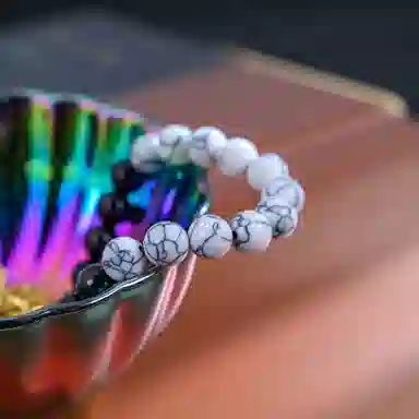 物㯖 新中式国潮原创小众设计考试考研考公上岸转运珠紫光檀招财纳福木质文玩佛珠手链檀木古风念珠饰品 黑檀 木作手串 男女同款情侣款