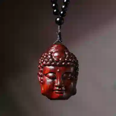 一念之间 物㯖 新中式国潮手工精雕盘玩挂件轻奢高级感车载挂饰随身把玩件招财进宝平安顺遂送礼盒#好运 檀木 木作把件 男女同款情侣款