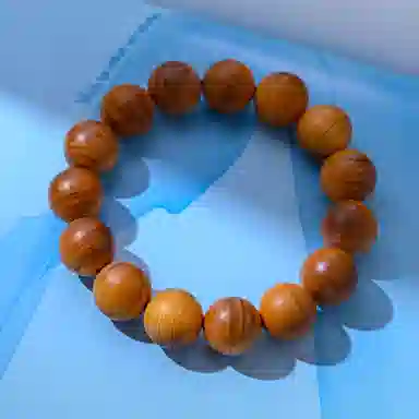 物㯖 国潮新中式文玩佛珠手链复古文艺民族风百搭纳福转运珠基础款单圈紫檀绿檀盘玩沉香木质念珠送礼盒 檀木 木作手串 男女同款情侣款