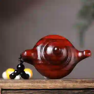 物㯖 国潮手工精雕盘玩挂件中式轻奢高级感车载挂饰招财进宝财源滚滚诸事顺遂随身把玩工艺品#寓意好物 檀木 把件 男女同款情侣款