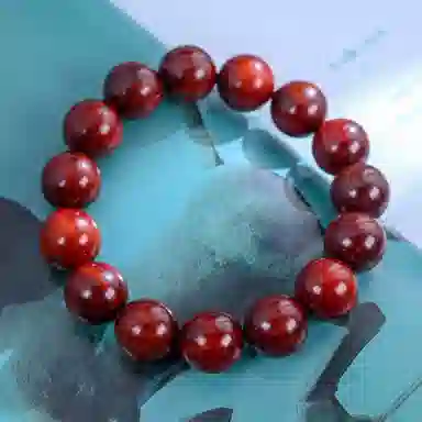 物㯖 国潮新中式文玩佛珠手链复古文艺民族风百搭纳福转运珠基础款单圈紫檀绿檀盘玩沉香木质念珠送礼盒 檀木 木作手串 男女同款情侣款