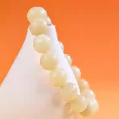 物㯖 国潮雕刻六字真言浅紫冰飘花佛珠招财纳福考试考研上岸绕指柔文艺民族风转运手持 好运 白玉菩提 手串 男女同款情侣款