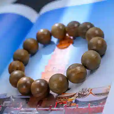 物㯖 国潮新中式文玩佛珠手链复古文艺民族风百搭纳福转运珠基础款单圈紫檀绿檀盘玩沉香木质念珠送礼盒 檀木 木作手串 男女同款情侣款