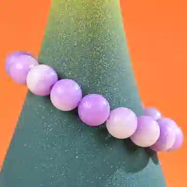 物㯖 国潮雕刻六字真言浅紫冰飘花佛珠招财纳福考试考研上岸绕指柔文艺民族风转运手持 好运 白玉菩提 手串 男女同款情侣款