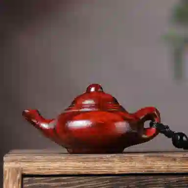 物㯖 国潮手工精雕盘玩挂件中式轻奢高级感车载挂饰招财进宝财源滚滚诸事顺遂随身把玩工艺品#寓意好物 檀木 把件 男女同款情侣款