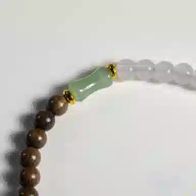 物㯖 国潮盘完绕指柔双圈文玩复古文艺佛珠念珠诸事顺遂八方来财寓意好必备#幸运配饰 阴沉木 木作手串 男女同款情侣款