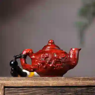 物㯖 国潮手工精雕盘玩挂件中式轻奢高级感车载挂饰招财进宝财源滚滚诸事顺遂随身把玩工艺品#寓意好物 檀木 把件 男女同款情侣款