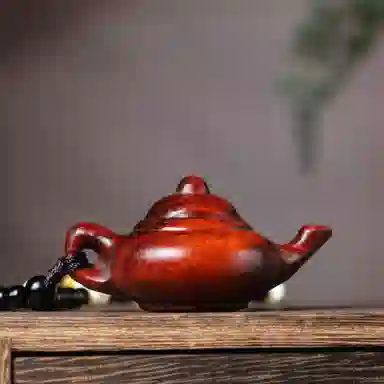 物㯖 国潮手工精雕盘玩挂件中式轻奢高级感车载挂饰招财进宝财源滚滚诸事顺遂随身把玩工艺品#寓意好物 檀木 把件 男女同款情侣款