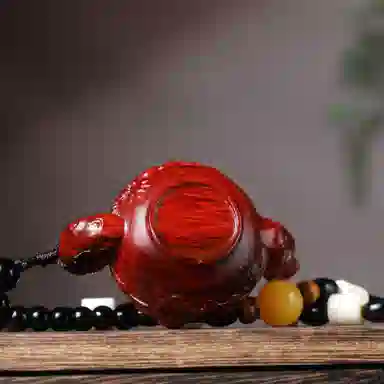 物㯖 国潮手工精雕盘玩挂件中式轻奢高级感车载挂饰招财进宝财源滚滚诸事顺遂随身把玩工艺品#寓意好物 檀木 把件 男女同款情侣款