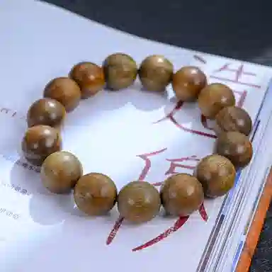 物㯖 国潮新中式文玩佛珠手链复古文艺民族风百搭纳福转运珠基础款单圈紫檀绿檀盘玩沉香木质念珠送礼盒 檀木 木作手串 男女同款情侣款