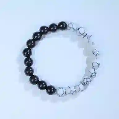 物㯖 新中式国潮原创小众设计考试考研考公上岸转运珠紫光檀招财纳福木质文玩佛珠手链檀木古风念珠饰品 黑檀 木作手串 男女同款情侣款