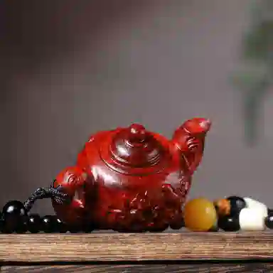 物㯖 国潮手工精雕盘玩挂件中式轻奢高级感车载挂饰招财进宝财源滚滚诸事顺遂随身把玩工艺品#寓意好物 檀木 把件 男女同款情侣款