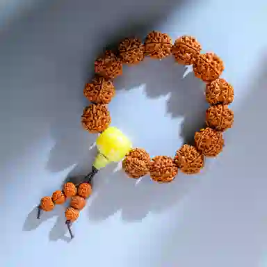 物㯖 国潮新中式盘玩佛珠转运珠高级感平安好运节节高升招财纳福念珠饰品复古文艺民族风盘玩#好运 金刚菩提 手串 男女同款情侣款