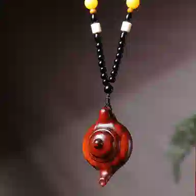 物㯖 国潮手工精雕盘玩挂件中式轻奢高级感车载挂饰招财进宝财源滚滚诸事顺遂随身把玩工艺品#寓意好物 檀木 把件 男女同款情侣款