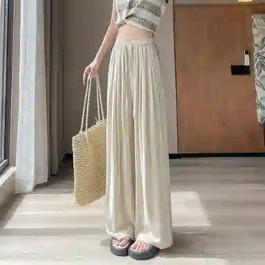 水中花 宽松薄款百搭休闲裤 女款