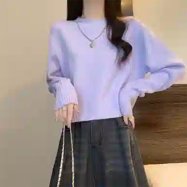 水中花 洋气加厚短款气质针织衫 女款