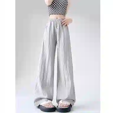 水中花 宽松舒适时尚阔腿休闲裤 女款