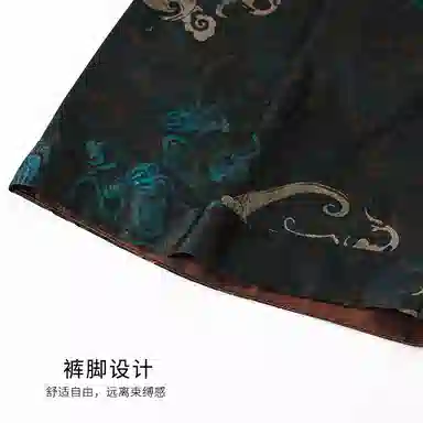 夏芬妍 高级感轻奢复古祥云印花冰雪丝翻领舒适家居服休闲短袖短裤凉感时尚可外穿夏季睡衣套装 男款