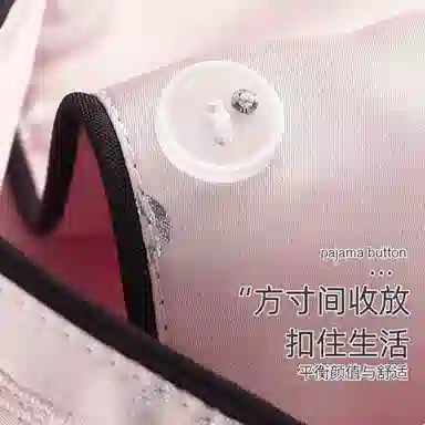 夏芬妍 休闲舒适高级感烫银蝴蝶结冰丝翻领家居服亲肤宽松短袖时尚可外穿夏季睡裙 女款