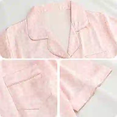 夏芬妍 休闲舒适高级感翻领家居服亲肤宽松时尚短袖睡裙 女款