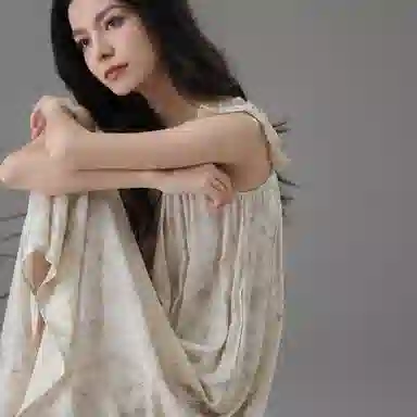 夏芬妍 轻盈舒适柔软侘寂风晕染睡衣家居服休闲亲肤宽松吊带可外穿睡裙 女款 杏色