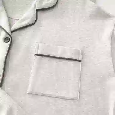 夏芬妍 简约休闲舒适时尚纯色纯棉翻领家居服亲肤宽松短袖短裤可外穿睡衣套装 女款