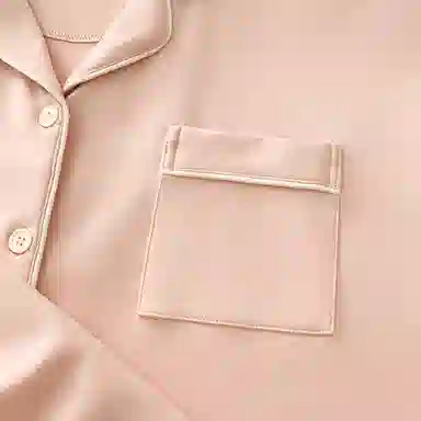 夏芬妍 简约休闲舒适时尚纯色纯棉翻领家居服亲肤宽松短袖短裤可外穿睡衣套装 女款