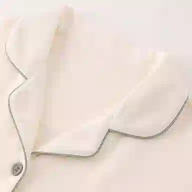 夏芬妍 简约休闲舒适时尚纯色纯棉翻领家居服亲肤宽松短袖短裤可外穿睡衣套装 女款