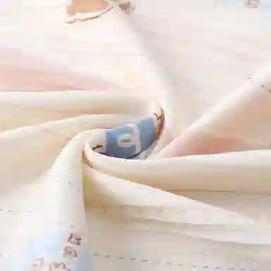 夏芬妍 甜美可爱卡通条纹萌宠翻领云朵棉短袖三件套家居服柔软舒适休闲可外穿睡衣套装 女款