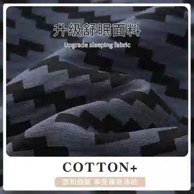 夏芬妍 简约休闲高级感创意条纹云朵棉翻领舒适亲肤宽松短袖三件套时尚可外穿家居服睡衣套装 男款