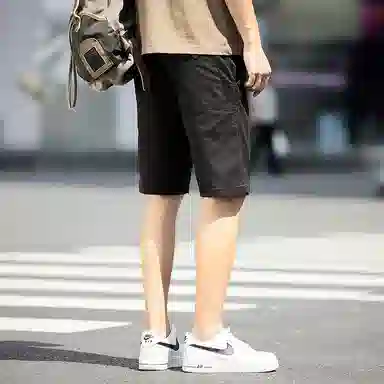 沐诚阳译 美式潮牌夏季轻便时尚直筒五分裤休闲短裤 男款