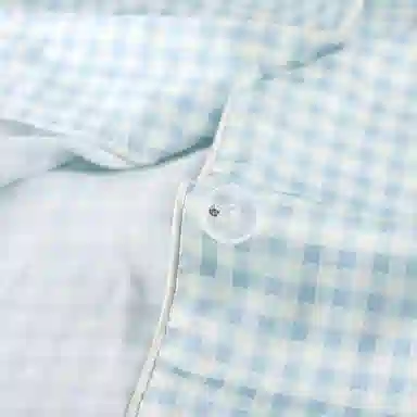 顶瓜瓜 短袖可爱卡通小企鹅格子家居服睡衣套装 女款 图片色