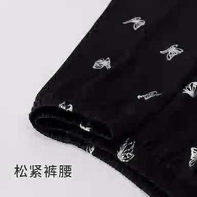 顶瓜瓜 家居女舒适可外穿蝴蝶满印翻领服睡衣礼盒 女款