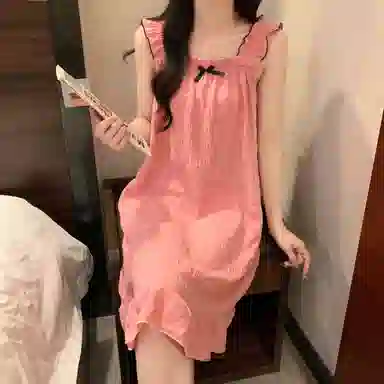 顶瓜瓜 夏季女时尚透气舒适简约设计家居服睡裙 女款