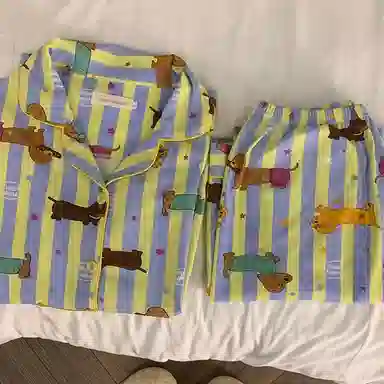 顶瓜瓜 长袖长裤开衫家居服睡衣套装 女款