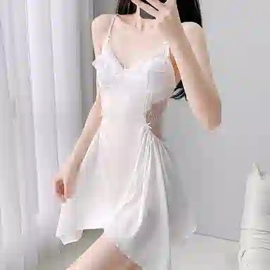 顶瓜瓜 夏季女透气休闲亲肤优雅家居服睡裙 女款