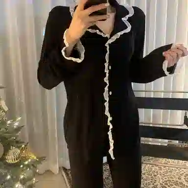 顶瓜瓜 夏季女透气简约休闲舒适时尚家居服睡衣套装 女款