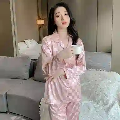 顶瓜瓜 夏季女透气舒适休闲轻盈可外穿家居服睡衣套装 女款