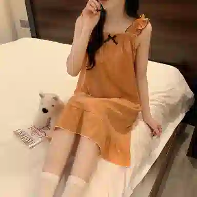 顶瓜瓜 夏季女时尚透气舒适简约设计家居服睡裙 女款