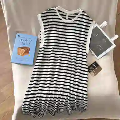 顶瓜瓜 夏季女透气舒适休闲无袖轻便设计家居服睡裙 女款