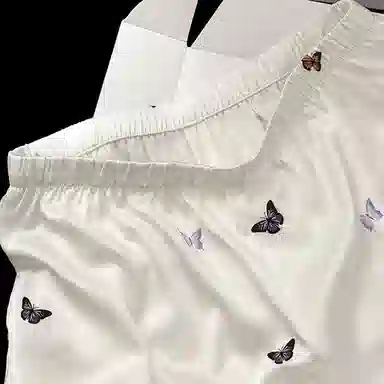 顶瓜瓜 夏季女透气简约设计休闲亲肤清新长袖可外穿家居服睡衣套装 女款