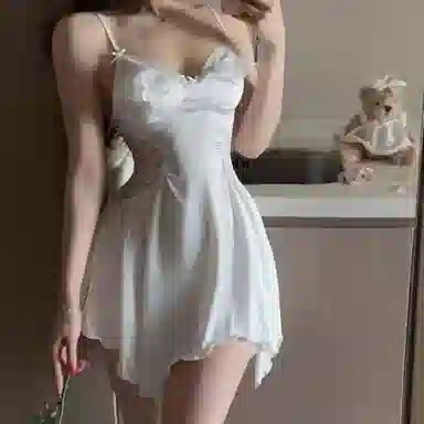 顶瓜瓜 夏季女透气休闲亲肤优雅家居服睡裙 女款
