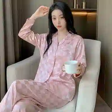 顶瓜瓜 夏季女透气舒适休闲轻盈可外穿家居服睡衣套装 女款